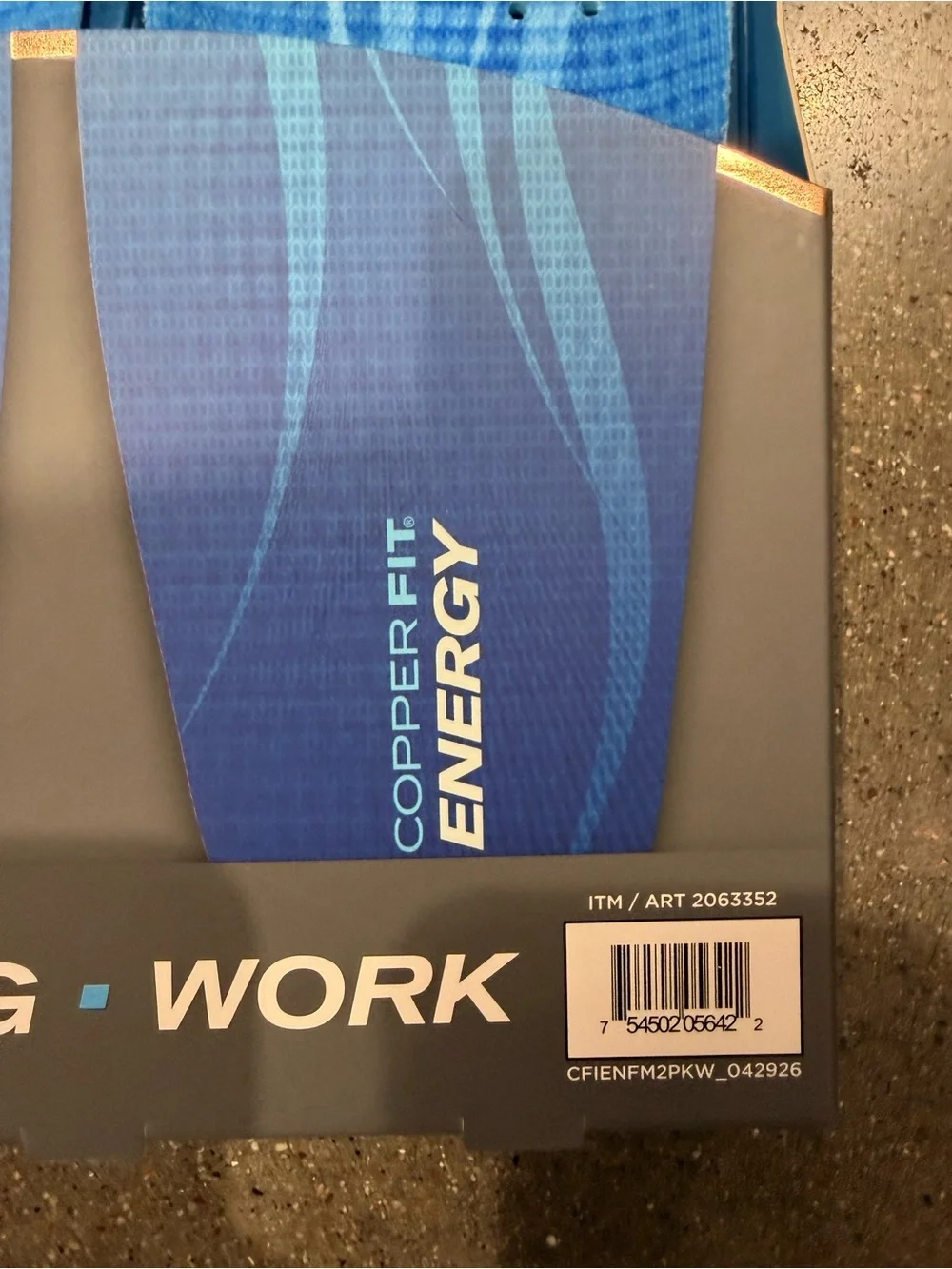 Copper Fit Energy Foam Insoles - Blue women’s comfort support 2 pairs